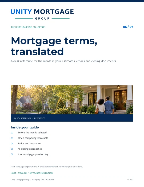 Cover of Mortgage terms, translated